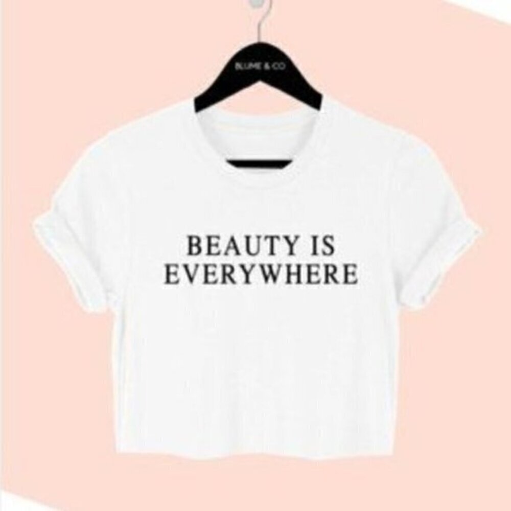 Beauty is Everywhere crop top - Large
